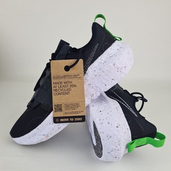 Nike Men's Crater Impact Running Sneakers Black White - Picture 8 of 10